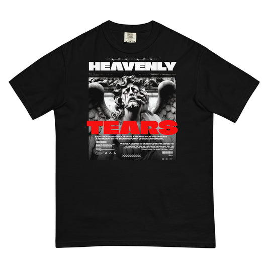 Heavenly Tears Heavyweight T-Shirt Inspirational - Faith & Style | Villains N Saints