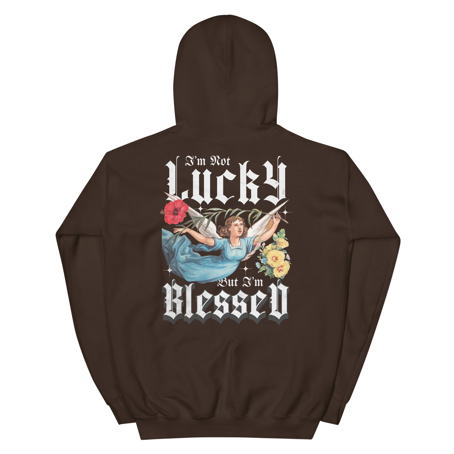 I’m Not Lucky But I’m Blessed Hoodie Inspirational - Faith & Style | Villains N Saints