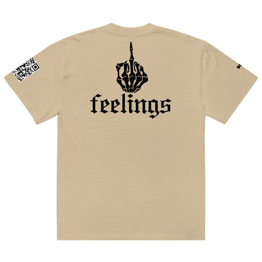 F*ck Feelings Oversized Faded T-Shirt