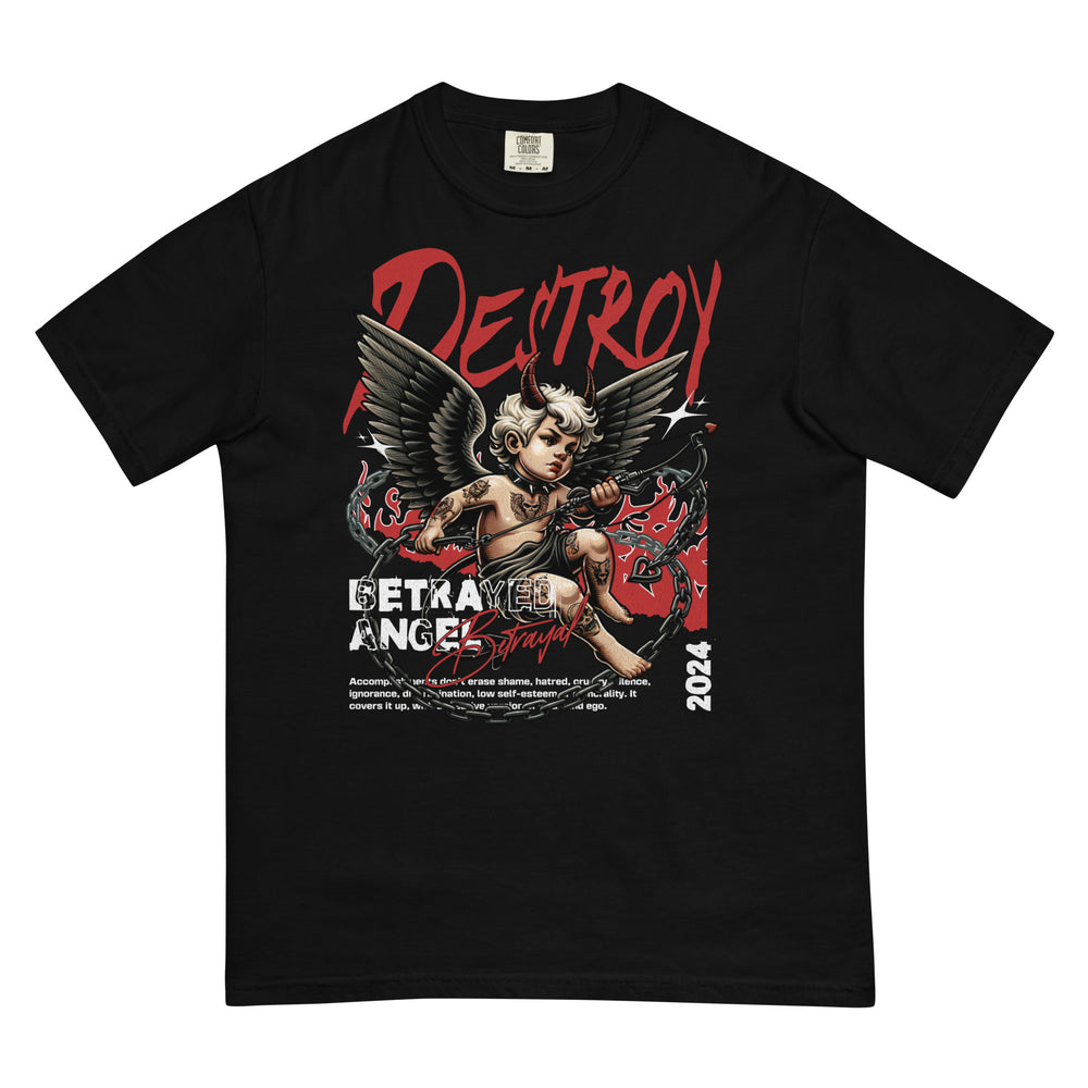 
                      
                        Destroy Betrayed Angel Heavyweight T-Shirt Inspirational - Faith & Style | Villains N Saints
                      
                    