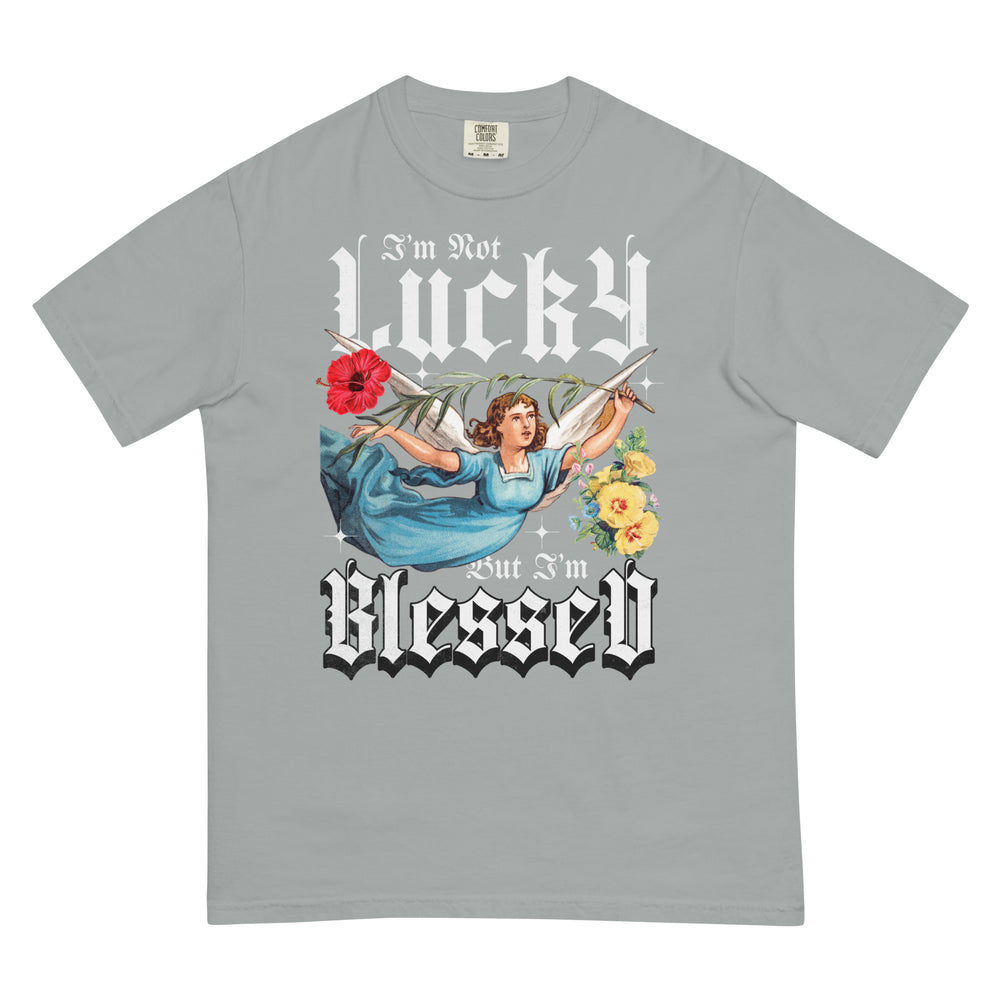 
                      
                        I’m Not Lucky But I’m Blessed Heavyweight T-Shirt Inspirational - Faith & Style | Villains N Saints
                      
                    