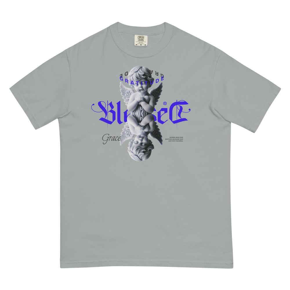 
                      
                        Blessed Angel Heavyweight T-Shirt Inspirational - Faith & Style | Villains N Saints
                      
                    