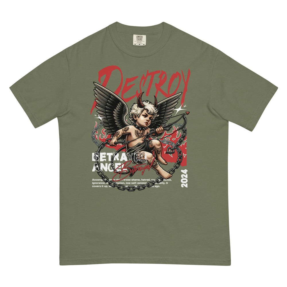 
                      
                        Destroy Betrayed Angel Heavyweight T-Shirt Inspirational - Faith & Style | Villains N Saints
                      
                    