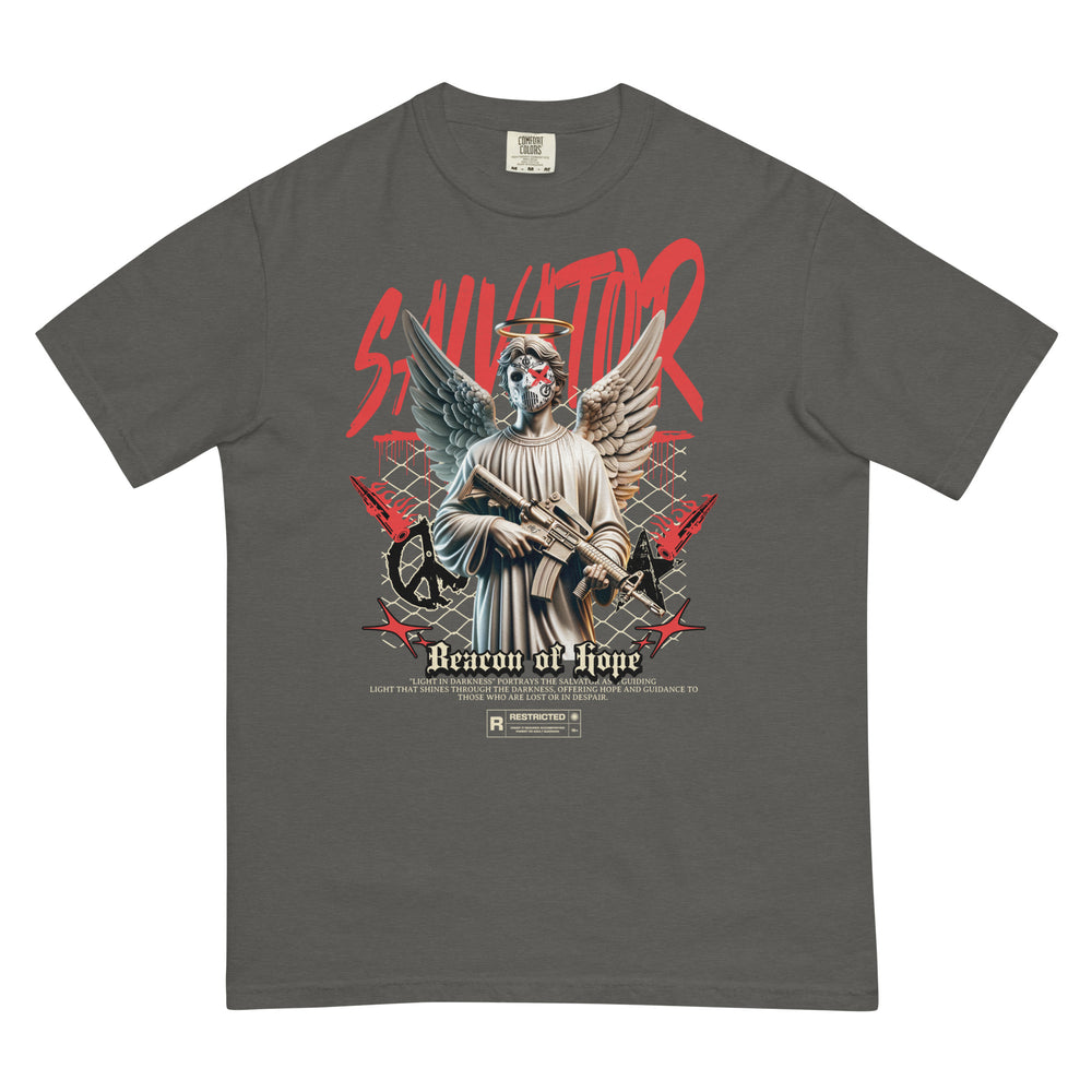 
                      
                        Beacon Of Hope Heavyweight T-Shirt Inspirational - Faith & Style | Villains N Saints
                      
                    