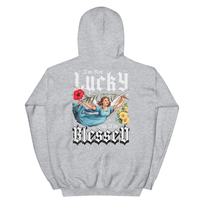 I’m Not Lucky But I’m Blessed Hoodie Inspirational - Faith & Style | Villains N Saints
