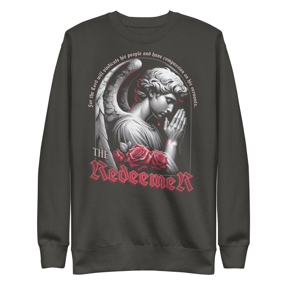
                      
                        The Redeemer Premium Sweatshirt Inspirational - Faith & Style | Villains N Saints
                      
                    